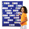 Learning Resources Standard Pocket Chart, 33.5" x 42", Blue 2206